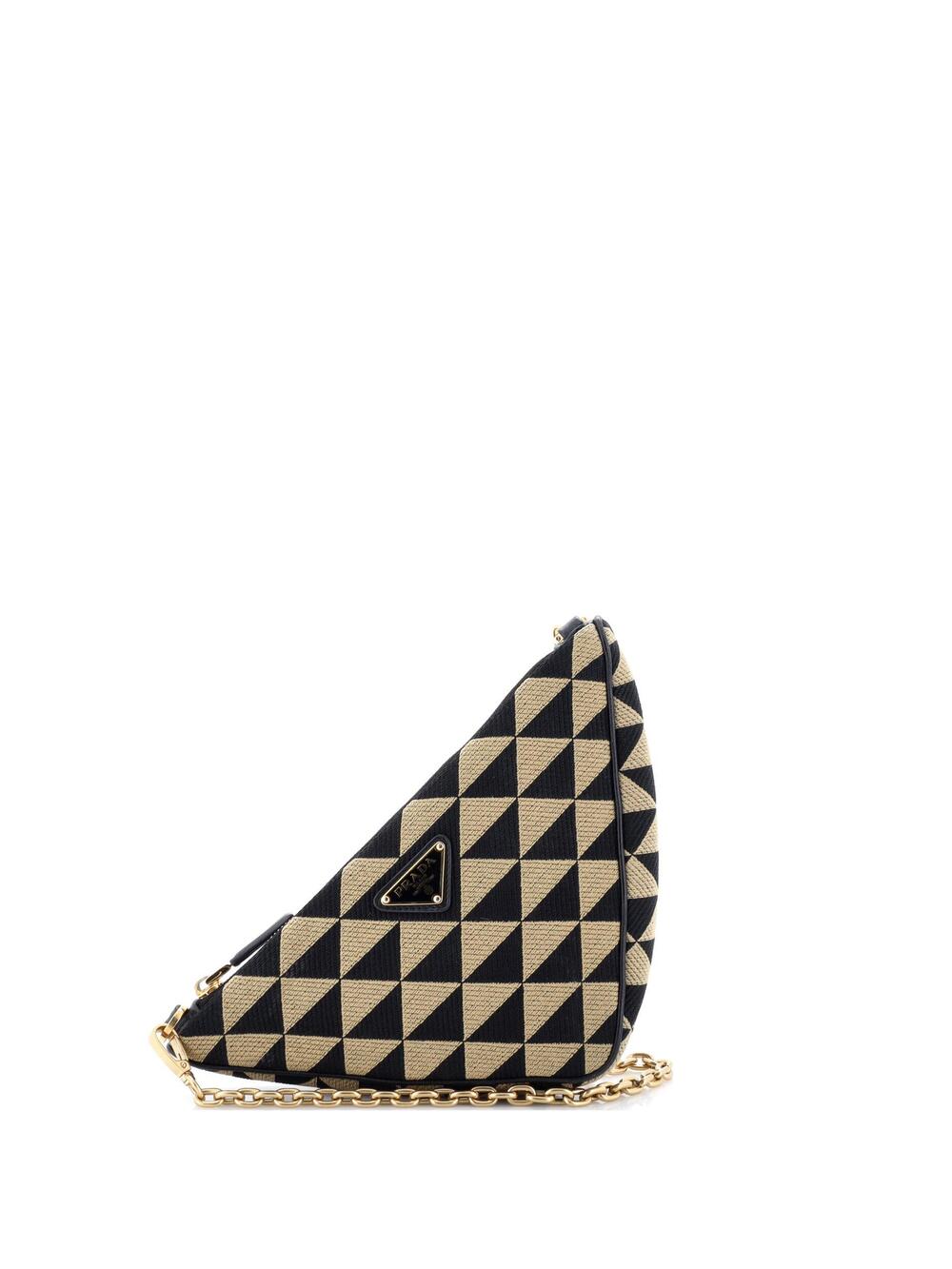Prada Symbole Triangle Bag Jacquard #364416P17B